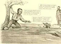Picture 75 of 93 from American caricatures pertaining to the Civil War (1918), leaf 140