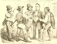 An illustration from American caricatures pertaining to the Civil War (1918)