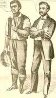 An illustration from American caricatures pertaining to the Civil War (1918)