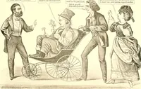 An illustration from American caricatures pertaining to the Civil War (1918)