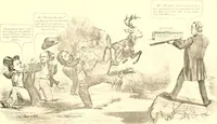 An illustration from American caricatures pertaining to the Civil War (1918)