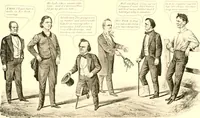 An illustration from American caricatures pertaining to the Civil War (1918)