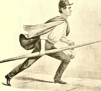 An illustration from American caricatures pertaining to the Civil War (1918)