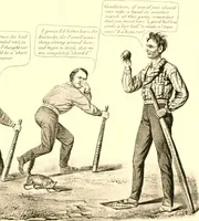 Picture 18 of 93 from American caricatures pertaining to the Civil War (1918), leaf 38