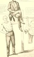 An illustration from American caricatures pertaining to the Civil War (1918)