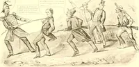 An illustration from American caricatures pertaining to the Civil War (1918)