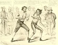An illustration from American caricatures pertaining to the Civil War (1918)