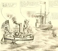 Picture 47 of 93 from American caricatures pertaining to the Civil War (1918), leaf 88