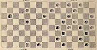 An illustration from American checker player (1875)