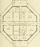 An illustration from The American cottage builder : a series of designs, plans, and specifications, from $200 to $20,000, for homes for the people ; together with warming, ventilation, drainage, painting and landscape gardening (1876)