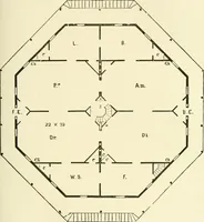 An illustration from The American cottage builder : a series of designs, plans, and specifications, from $200 to $20,000, for homes for the people ; together with warming, ventilation, drainage, painting and landscape gardening (1876)