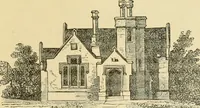 An illustration from The American cottage builder : a series of designs, plans, and specifications, from $200 to $20,000, for homes for the people ; together with warming, ventilation, drainage, painting and landscape gardening (1876)