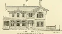 An illustration from The American cottage builder : a series of designs, plans, and specifications, from $200 to $20,000, for homes for the people ; together with warming, ventilation, drainage, painting and landscape gardening (1876)
