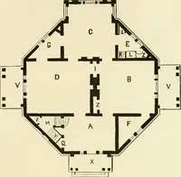An illustration from The American cottage builder : a series of designs, plans, and specifications, from $200 to $20,000, for homes for the people ; together with warming, ventilation, drainage, painting and landscape gardening (1876)