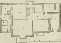 An illustration from The American cottage builder: a series of designs, plans, and specifications, from $200 to $20,000. For homes for the people. Together with warming, ventilation, drainage, painting, and landscape gardening (1854)