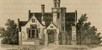 An illustration from The American cottage builder: a series of designs, plans, and specifications, from $200 to $20,000. For homes for the people. Together with warming, ventilation, drainage, painting, and landscape gardening (1854)