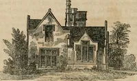 An illustration from The American cottage builder: a series of designs, plans, and specifications, from $200 to $20,000. For homes for the people. Together with warming, ventilation, drainage, painting, and landscape gardening (1854)