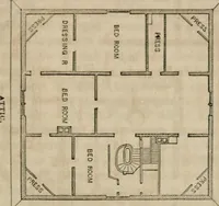 An illustration from The American cottage builder: a series of designs, plans, and specifications, from $200 to $20,000. For homes for the people. Together with warming, ventilation, drainage, painting, and landscape gardening (1854)