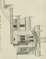 An illustration from The American cottage builder: a series of designs, plans, and specifications, from $200 to $20,000. For homes for the people. Together with warming, ventilation, drainage, painting, and landscape gardening (1854)