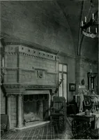 An illustration from American country houses of to-day; an illustrated account of some excellent houses built and gardens planted during the last few years, showing unmistakable influence of the modern trend in ideals architectural (1915)