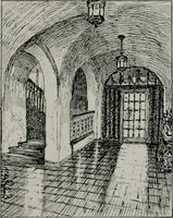 An illustration from American country houses of to-day; an illustrated account of some excellent houses built and gardens planted during the last few years, showing unmistakable influence of the modern trend in ideals architectural (1915)