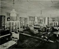 An illustration from American country houses of to-day; an illustrated account of some excellent houses built and gardens planted during the last few years, showing unmistakable influence of the modern trend in ideals architectural (1915)