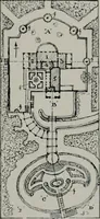 An illustration from American country houses of to-day; an illustrated account of some excellent houses built and gardens planted during the last few years, showing unmistakable influence of the modern trend in ideals architectural (1915)