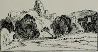 An illustration from American country houses of to-day; an illustrated account of some excellent houses built and gardens planted during the last few years, showing unmistakable influence of the modern trend in ideals architectural (1915)