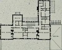An illustration from American country houses of to-day; an illustrated account of some excellent houses built and gardens planted during the last few years, showing unmistakable influence of the modern trend in ideals architectural (1915)