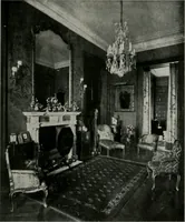 An illustration from American country houses of to-day; an illustrated account of some excellent houses built and gardens planted during the last few years, showing unmistakable influence of the modern trend in ideals architectural (1915)