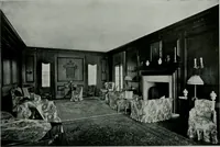 An illustration from American country houses of to-day; an illustrated account of some excellent houses built and gardens planted during the last few years, showing unmistakable influence of the modern trend in ideals architectural (1915)