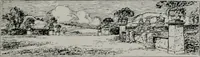 An illustration from American country houses of to-day; an illustrated account of some excellent houses built and gardens planted during the last few years, showing unmistakable influence of the modern trend in ideals architectural (1915)