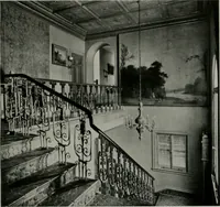An illustration from American country houses of to-day; an illustrated account of some excellent houses built and gardens planted during the last few years, showing unmistakable influence of the modern trend in ideals architectural (1915)