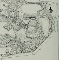 An illustration from American country houses of to-day; an illustrated account of some excellent houses built and gardens planted during the last few years, showing unmistakable influence of the modern trend in ideals architectural (1915)