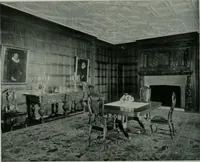 An illustration from American country houses of to-day; an illustrated account of some excellent houses built and gardens planted during the last few years, showing unmistakable influence of the modern trend in ideals architectural (1915)