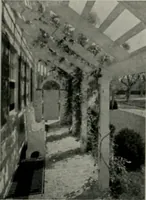 An illustration from American country houses of to-day; an illustrated account of some excellent houses built and gardens planted during the last few years, showing unmistakable influence of the modern trend in ideals architectural (1915)