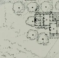 An illustration from American country houses of to-day; an illustrated account of some excellent houses built and gardens planted during the last few years, showing unmistakable influence of the modern trend in ideals architectural (1915)