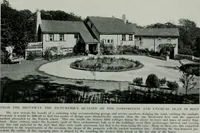An illustration from American country houses of to-day; an illustrated account of some excellent houses built and gardens planted during the last few years, showing unmistakable influence of the modern trend in ideals architectural (1915)