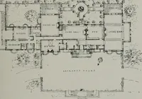 An illustration from American country houses of to-day; an illustrated account of some excellent houses built and gardens planted during the last few years, showing unmistakable influence of the modern trend in ideals architectural (1915)