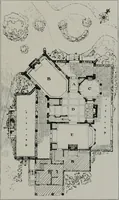 An illustration from American country houses of to-day; an illustrated account of some excellent houses built and gardens planted during the last few years, showing unmistakable influence of the modern trend in ideals architectural (1915)
