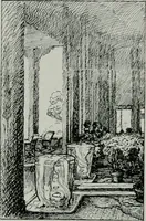 An illustration from American country houses of to-day; an illustrated account of some excellent houses built and gardens planted during the last few years, showing unmistakable influence of the modern trend in ideals architectural (1915)
