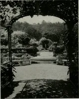 An illustration from American country houses of to-day; an illustrated account of some excellent houses built and gardens planted during the last few years, showing unmistakable influence of the modern trend in ideals architectural (1915)