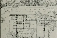 An illustration from American country houses of to-day; an illustrated account of some excellent houses built and gardens planted during the last few years, showing unmistakable influence of the modern trend in ideals architectural (1915)