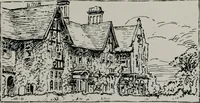 An illustration from American country houses of to-day; an illustrated account of some excellent houses built and gardens planted during the last few years, showing unmistakable influence of the modern trend in ideals architectural (1915)