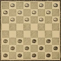 An illustration from The American draught player; or, The theory and practice of the scientific game of checkers; (1880)