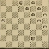 An illustration from The American draught player; or, The theory and practice of the scientific game of checkers; (1880)