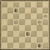 An illustration from The American draught player; or, The theory and practice of the scientific game of checkers; (1880)