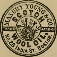 An illustration from The American dyer, (enlarged and revised) : a practical treatise on the coloring of wool, cotton, yarn and cloth, also, calico-printing ... containing seventy samples of wool, cotton yarn, and cloth; sample of black on raw cotton, colored at one operation; embracing, in all, over four hundred recipes (1878)