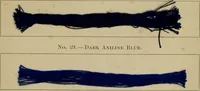An illustration from The American dyer, (enlarged and revised) : a practical treatise on the coloring of wool, cotton, yarn and cloth, also, calico-printing ... containing seventy samples of wool, cotton yarn, and cloth; sample of black on raw cotton, colored at one operation; embracing, in all, over four hundred recipes (1878)