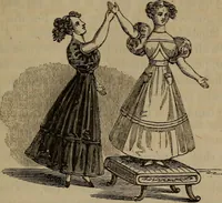 An illustration from American girl's book: or, Occupation for play hours (1831)